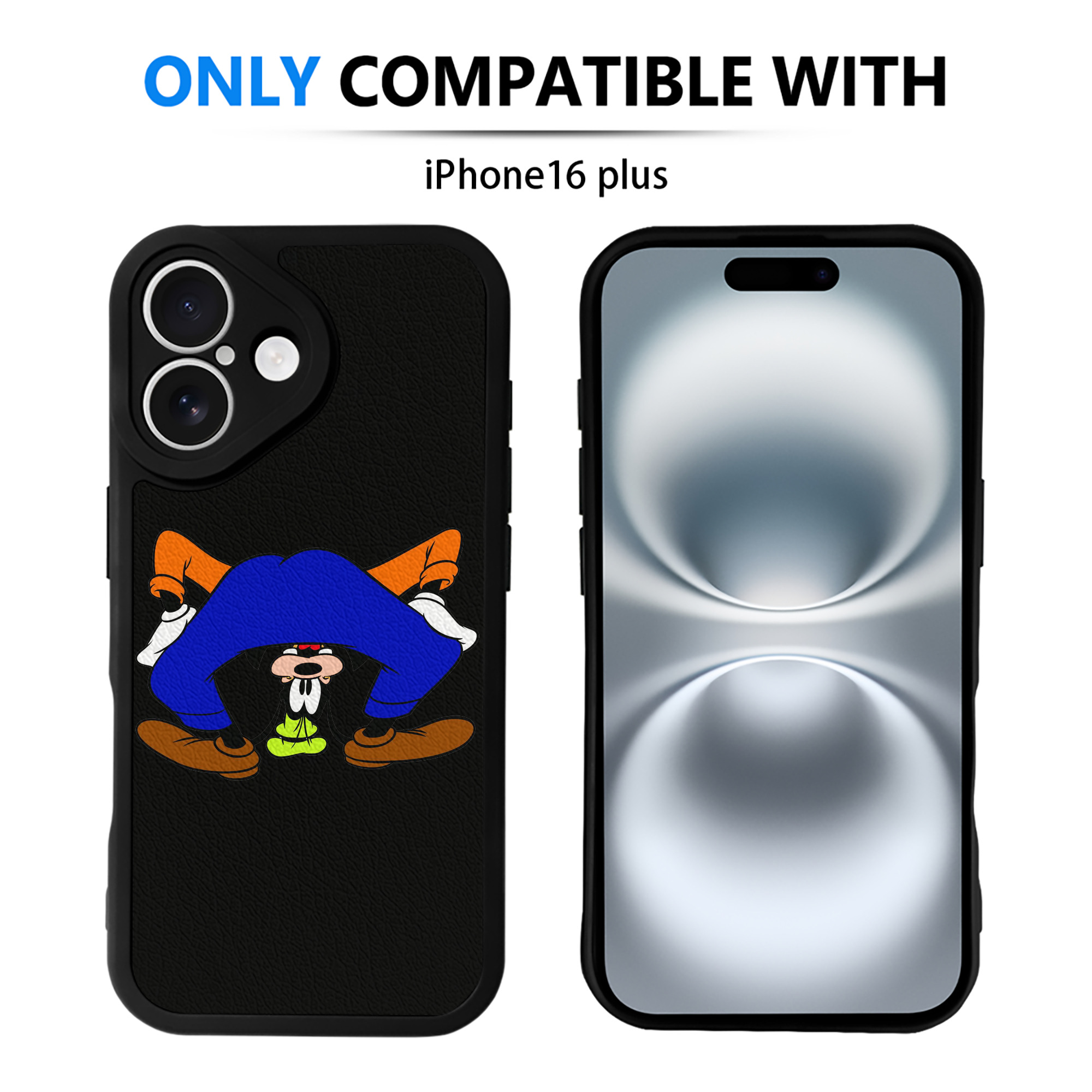 （画像用） ミッキーマウス Mickey Mouse 【iPhone 16シリーズ対応】シリコンスマホケース（レザー調） 材質：シリコン